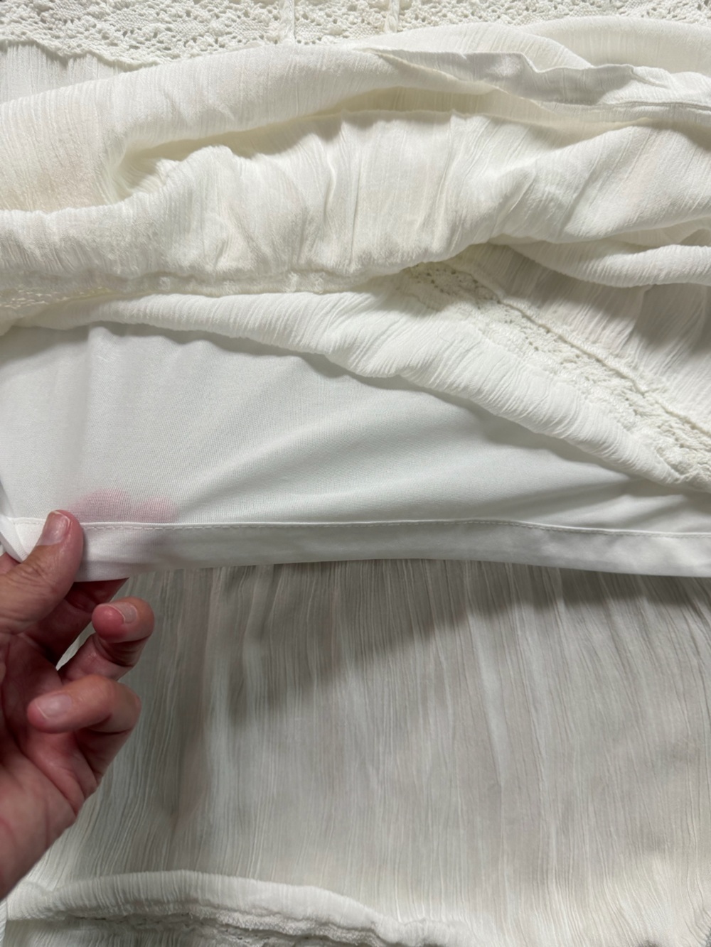 Boho Peasant Maxi Skirt Ivory - Picture 10 of 10
